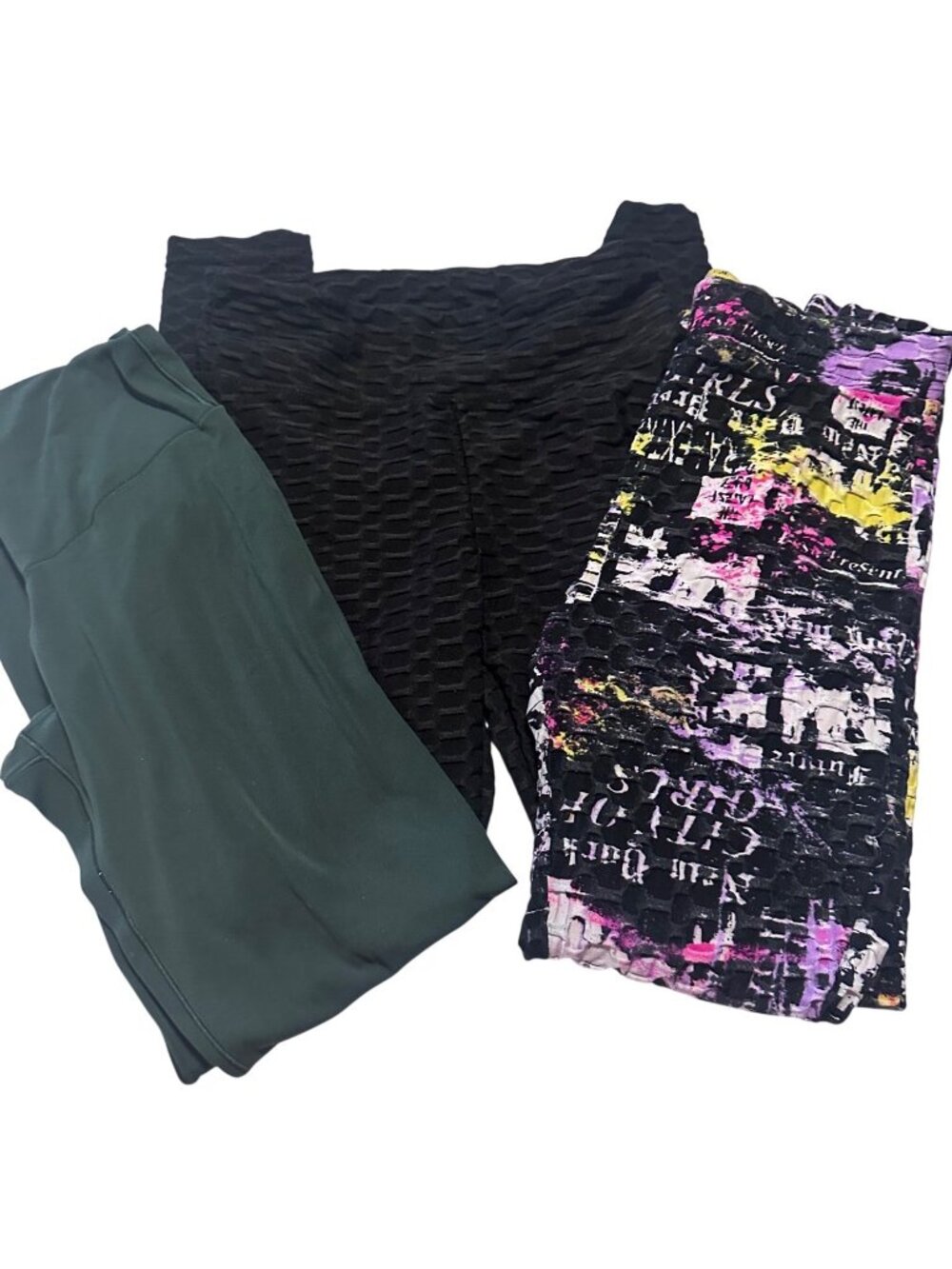 Lot of 3 leggings Love, offline by Aerie, and No Boundries  size M and S